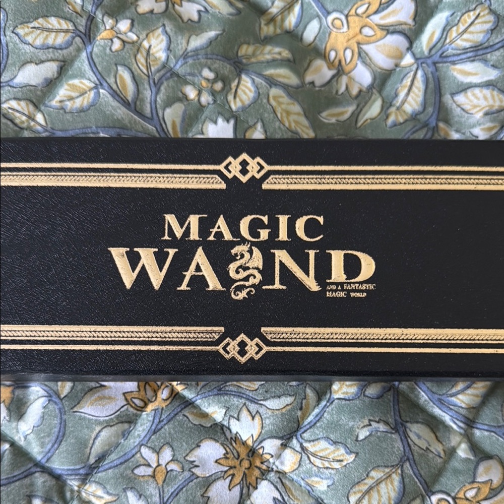 Magic Wand Storage Box with Gold Accents